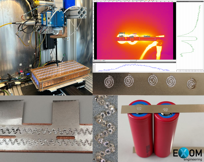 Cilindrical cells laser welding